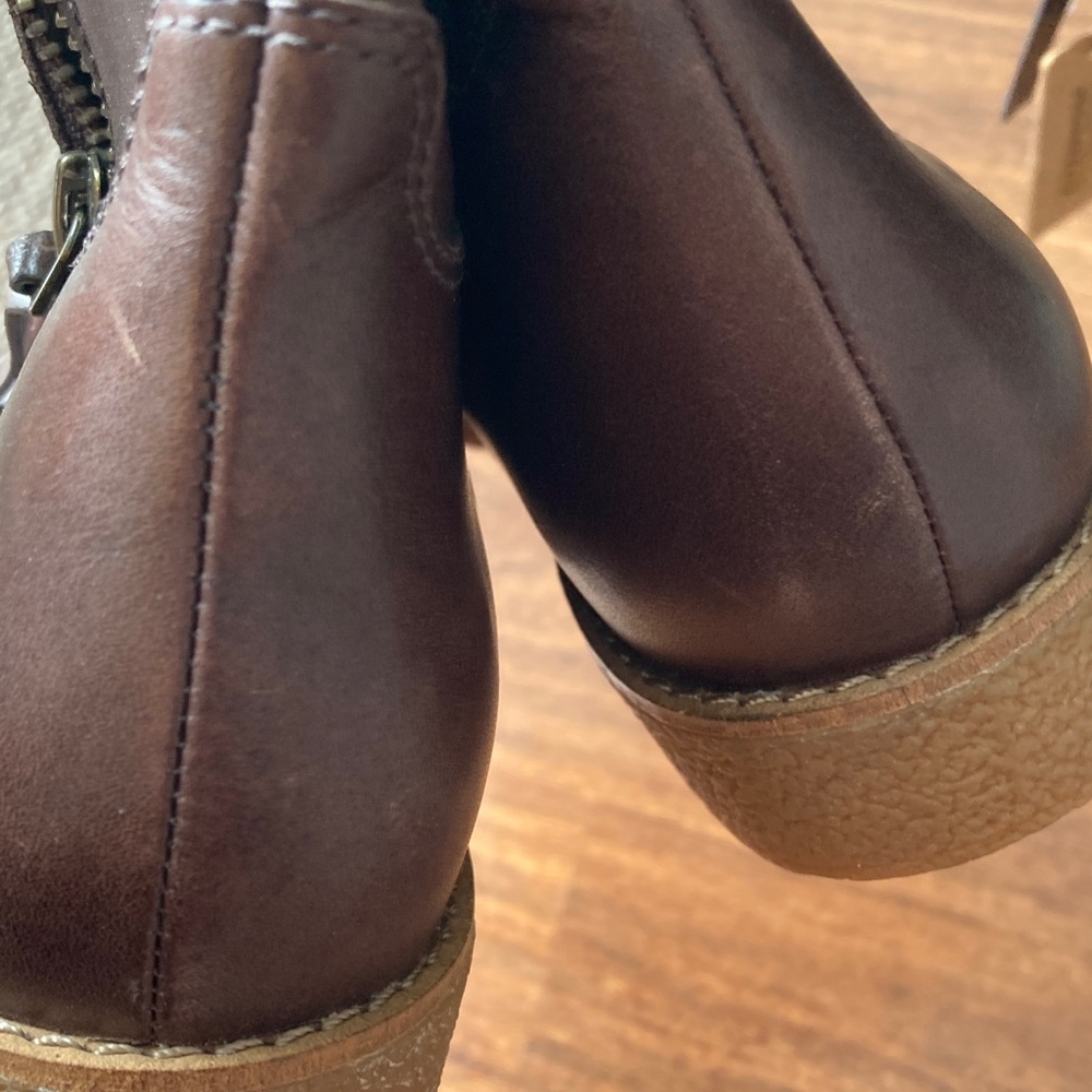 Cole Haan Dark Brown Leather Knee-High Boots Sz 9 - Picture 6 of 7